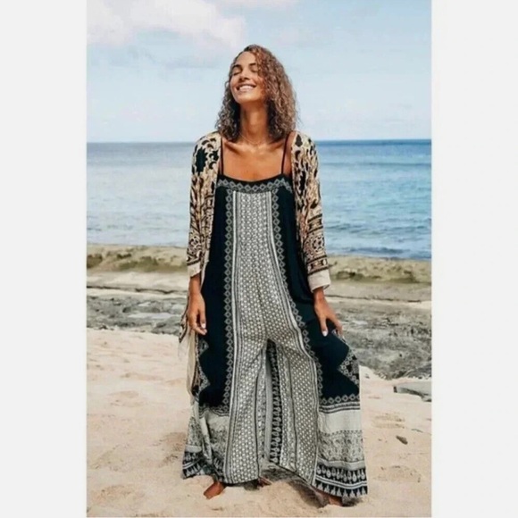 FREE PEOPLE Mixed Print Jumpsuit *NWT* - Picture 5 of 7